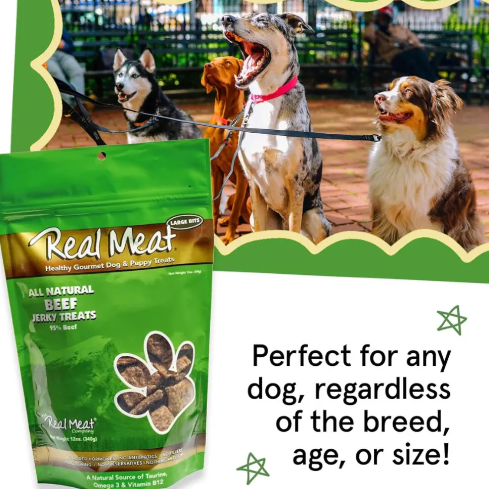 Real Meat All Natural Beef Jerky Treats for Dogs