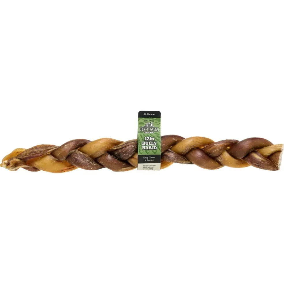 Redbarn Braided Bully Stick Dog Treats