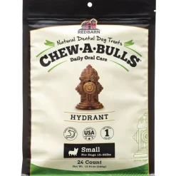 Redbarn Chew-A-Bulls Hydrant Shaped Dental Chews for Dogs