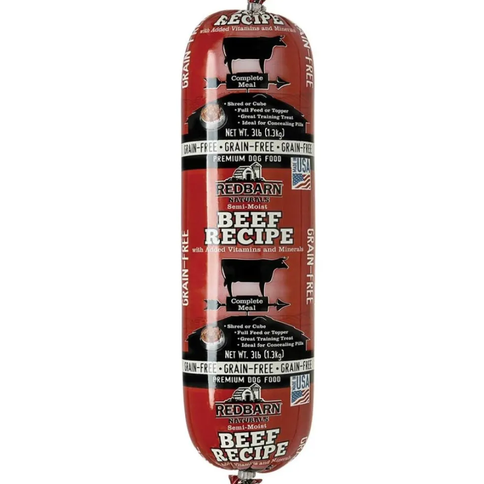 Redbarn Grain-Free Beef Recipe Rolled Food For Dogs (3 lb)