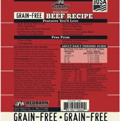 Redbarn Grain-Free Beef Recipe Rolled Food For Dogs (3 lb)