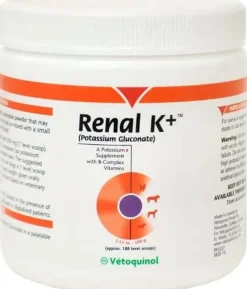 Renal K+ Powder Kidney Supplement (Potassium Gluconate) for Cats & Dogs (100g)