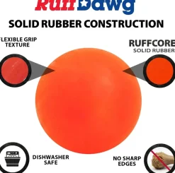 Ruff Dawg Ball Indestructible Dog Toy, Assorted Colors