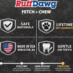 Ruff Dawg Ball Indestructible Dog Toy, Assorted Colors