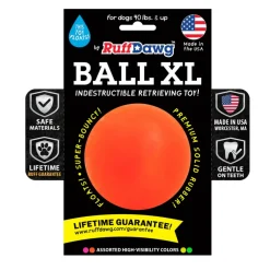 Ruff Dawg Ball Indestructible Dog Toy, Assorted Colors