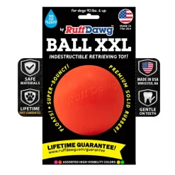 Ruff Dawg Ball Indestructible Dog Toy, Assorted Colors