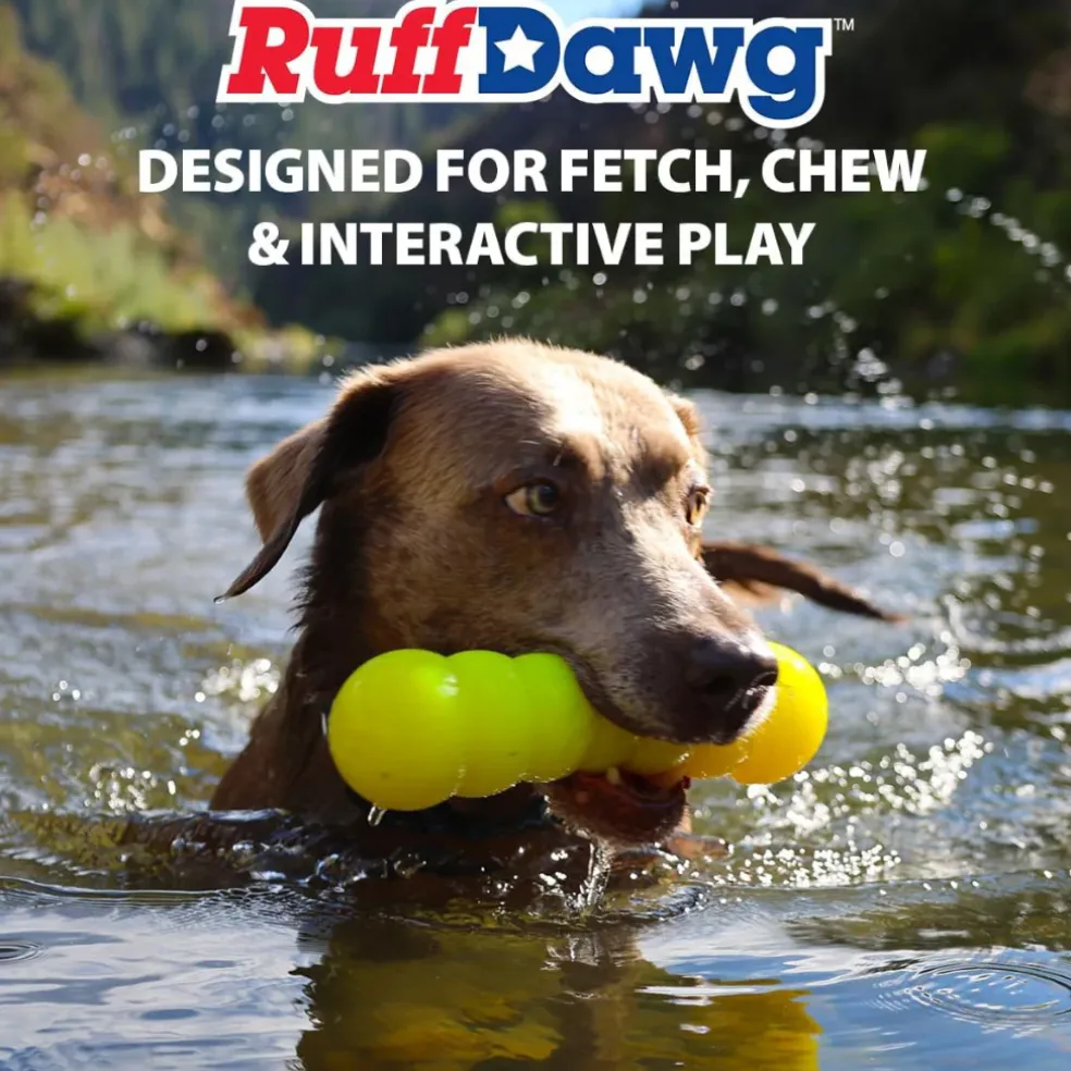 Ruff Dawg Dawg-Buster Ultra Durable Rubber Dog Toy, Assorted Colors