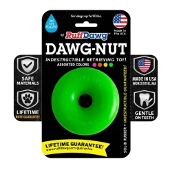 Ruff Dawg Dawg-Nut Indestructible Dog Toy, Assorted Colors