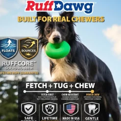 Ruff Dawg Dawg-Nut Indestructible Dog Toy, Assorted Colors
