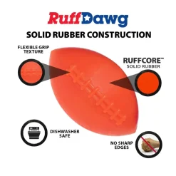 Ruff Dawg Football Ultra Durable Dog Toy, Assorted Colors