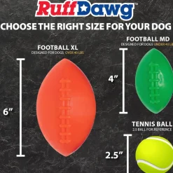 Ruff Dawg Football Ultra Durable Dog Toy, Assorted Colors