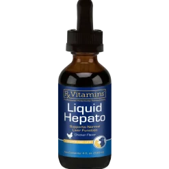 Rx Vitamins Hepato Liquid Liver Supplement for Dogs & Cat -Chicken Flavor (4 oz)