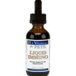 Rx Vitamins Liquid Immuno Immune Support for Cats & Dogs, Bacon Flavor