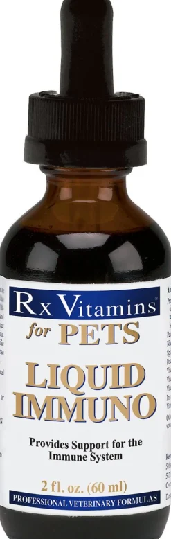 Rx Vitamins Liquid Immuno Immune Support for Cats & Dogs, Bacon Flavor