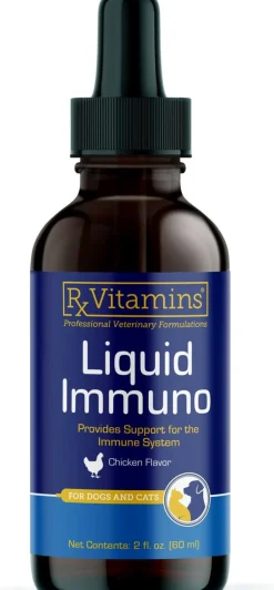 Rx Vitamins Liquid Immuno Immune Supplement for Cats & Dogs, Chicken Flavor