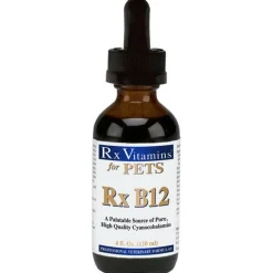 Rx Vitamins Rx B12 Liquid Digestive Supplement For Dogs and Cats (4 oz)