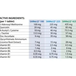 SAMeLQ S-Adenosyl-L Methionine 225 Chewable Tablets