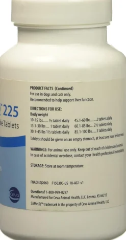 SAMeLQ S-Adenosyl-L Methionine 225 Chewable Tablets