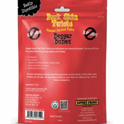 Savory Prime Beggar Bone Pork Skin Twists Treats For Dogs