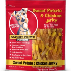 Savory Prime Sweet Potato & Chicken Jerky Treats For Dogs