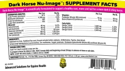 Select The Best Dark Horse Nu-Image Coat, Mane & Tail Support for Horses
