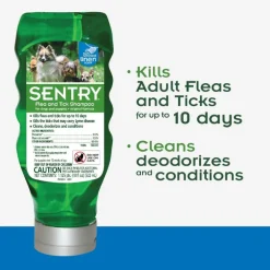 Sentry Flea & Tick Shampoo for Dogs- Sun Washed Linen Scent (18 oz)