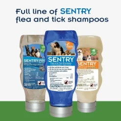 Sentry Flea & Tick Shampoo for Dogs- Sun Washed Linen Scent (18 oz)