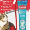 Sentry Petrodex Advanced Enzymatic Malt Flavored Dental Kit for Cats