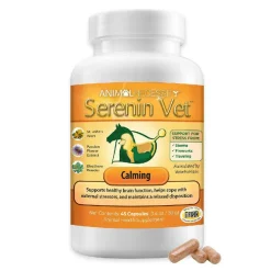 Serenin Vet Calming Supplement for Dogs, Cats & Horses (45 Capsules)