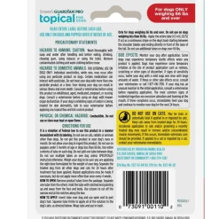 Sergeant's Guardian Pro Flea & Tick Topical Treatment for Large Dogs, 66 lbs and over, 3-Month Supply