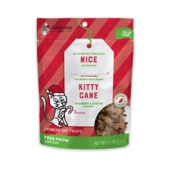 Shameless Nice Kitty Cane Cranberry & Chicken Crunchy Cat Treats (2.5 oz)