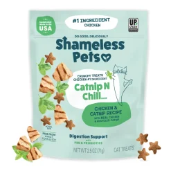 Shameless Pets Catnip N Chill Crunchy Treats for Cats (2.5 oz)