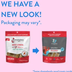 Shameless Pets Moo Lobsta Jerky Bites Treats For Dogs (5 oz)