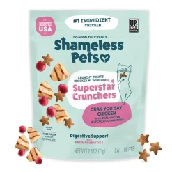 Shameless Pets Superstar Crunchers Cran You Say Chicken For Cats (2.5 oz)