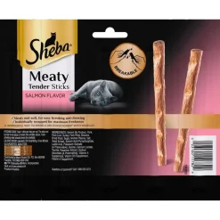 Sheba Grain Free Meaty Tender Sticks with Salmon Cat Treats, 0.14-oz, 5-stciks
