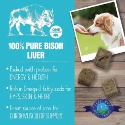 Shepherd Boy Farms Freeze Dried Bison Liver Treats for Dogs & Cats