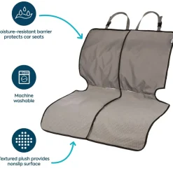 Sherpa Quiet Ride 2-In-1 Auto Seat Protector, Gray