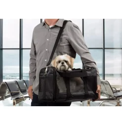 Sherpa's Pet Trading Company Original Deluxe Black Pet Carrier