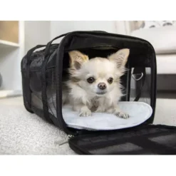 Sherpa's Pet Trading Company Original Deluxe Black Pet Carrier
