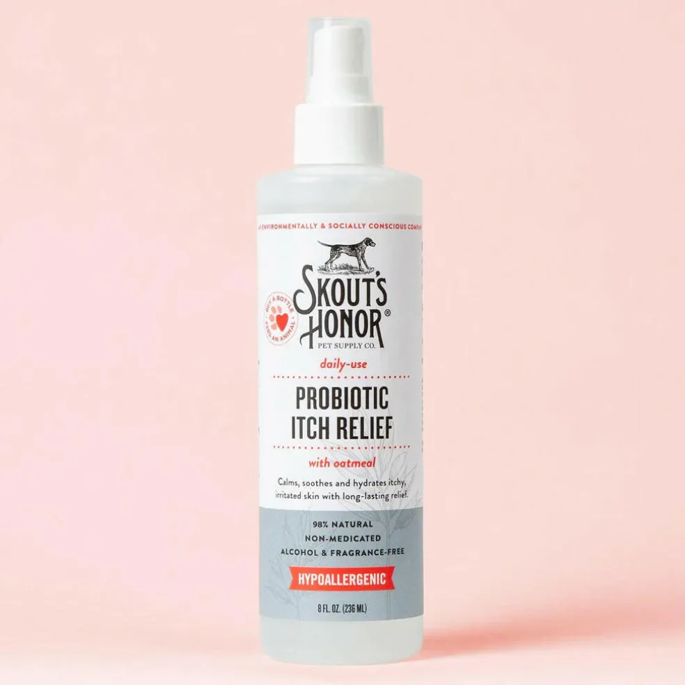 Skout's Honor Daily Use Probiotic Itch Relief Spray For Dogs & Cats (8 oz)
