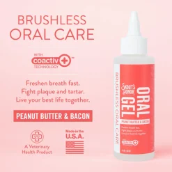Skout's Honor Peanut Butter & Bacon Oral Gel for Dogs & Cat, 4-oz