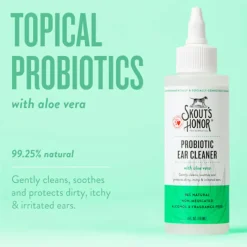 Skout's Honor Probiotic Ear Cleanser for Dogs (4 oz)