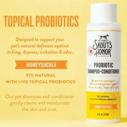 Skout's Honor Probiotic Shampoo & Conditioner for Dogs, Honeysuckle (16 oz)