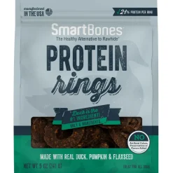 SmartBones Protein Rings Duck, Flax Seed, & Pumpkin