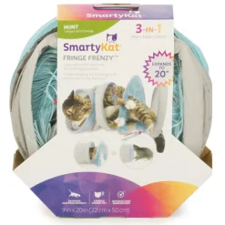 SmartyKat Fringe Frenzy Activity Tunnel Toy For Cats