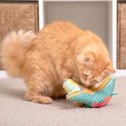 SmartyKat Instincts Crazed Croc Refillable Cat Toy + HappyNip Tube