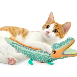 SmartyKat Instincts Crazed Croc Refillable Cat Toy + HappyNip Tube