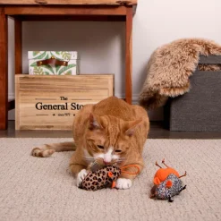 SmartyKat Instincts Safari Sneakers Mice Cat Toys, 3-count