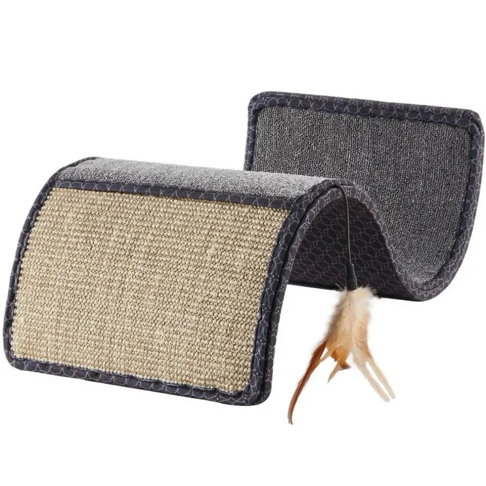 SmartyKat Scratch Scroll Multi-Surface Scratcher with Snap2It Toy For Cats