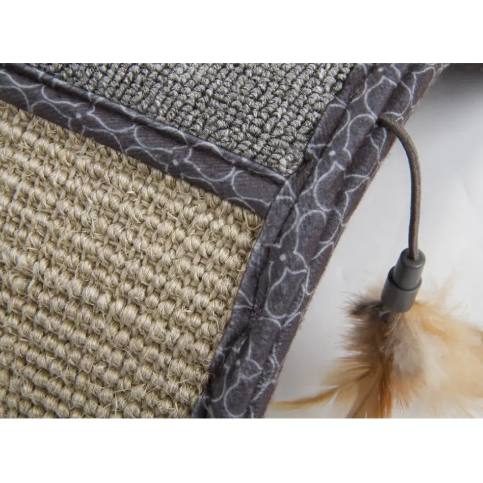 SmartyKat Scratch Scroll Multi-Surface Scratcher with Snap2It Toy For Cats